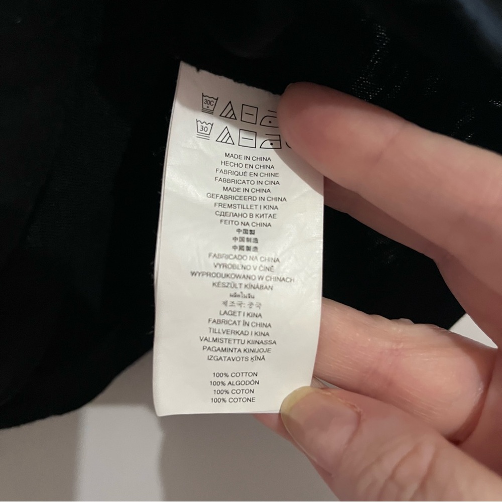 Michael Kors Black Tee with White City Names - Picture 5 of 7